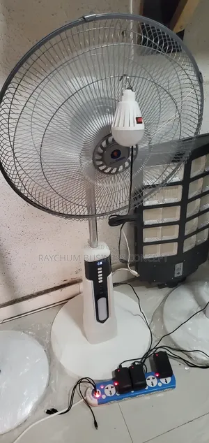Zl F3 All in One Solar Fan With Panel and Bulb 16inches