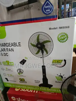 Solar Rechargeable Fan 18inches