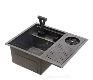 Potable Handmade Kitchen Sink Bowl With Tap