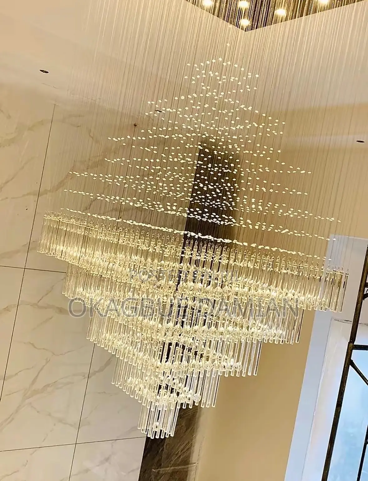 Luxury Restaurant Ceiling Chandelier Crystal Lighting
