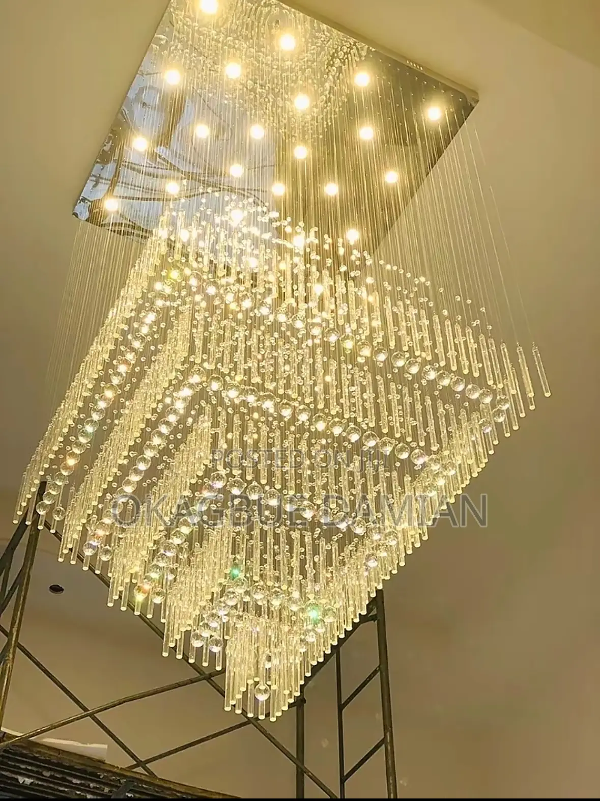 Luxury Restaurant Ceiling Chandelier Crystal Lighting