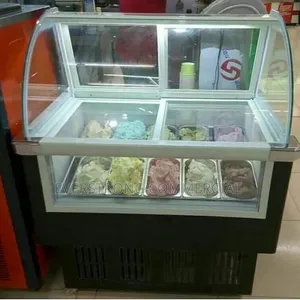 Commercial 10 Plates Ice-Cream Display