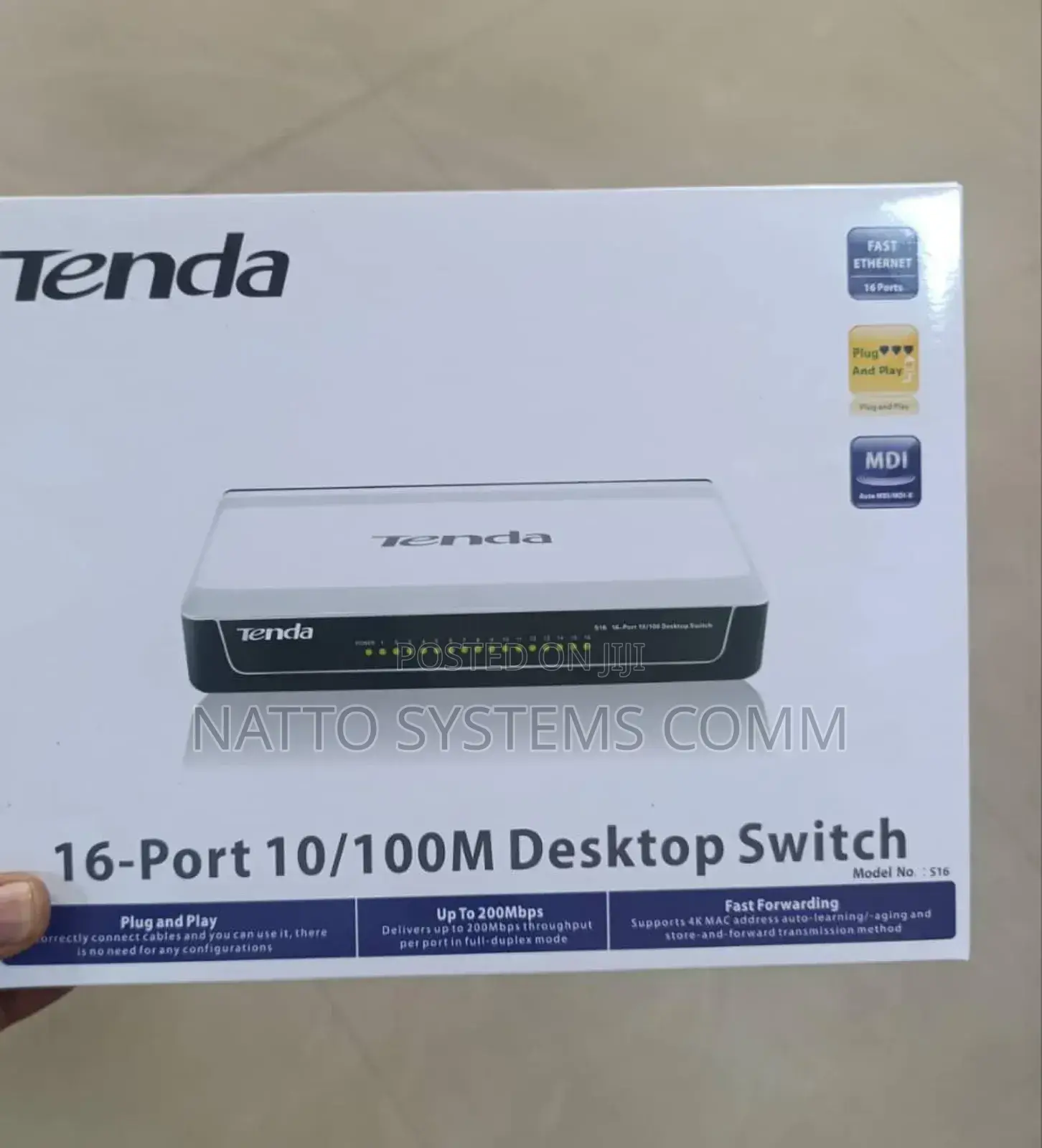 Tenda 16 Port Switch 10/100m Desktop Switch