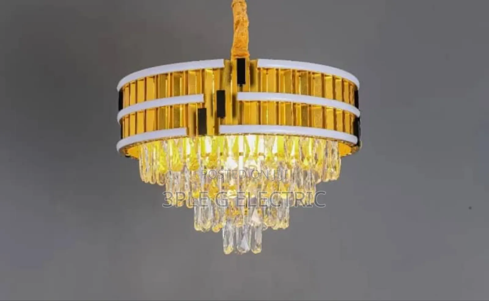 Size 400mm Crystal Chandelier With Led Body