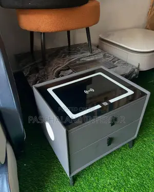 Smart Bedside Drawer With Fingerprint,Charge and Bluetooth