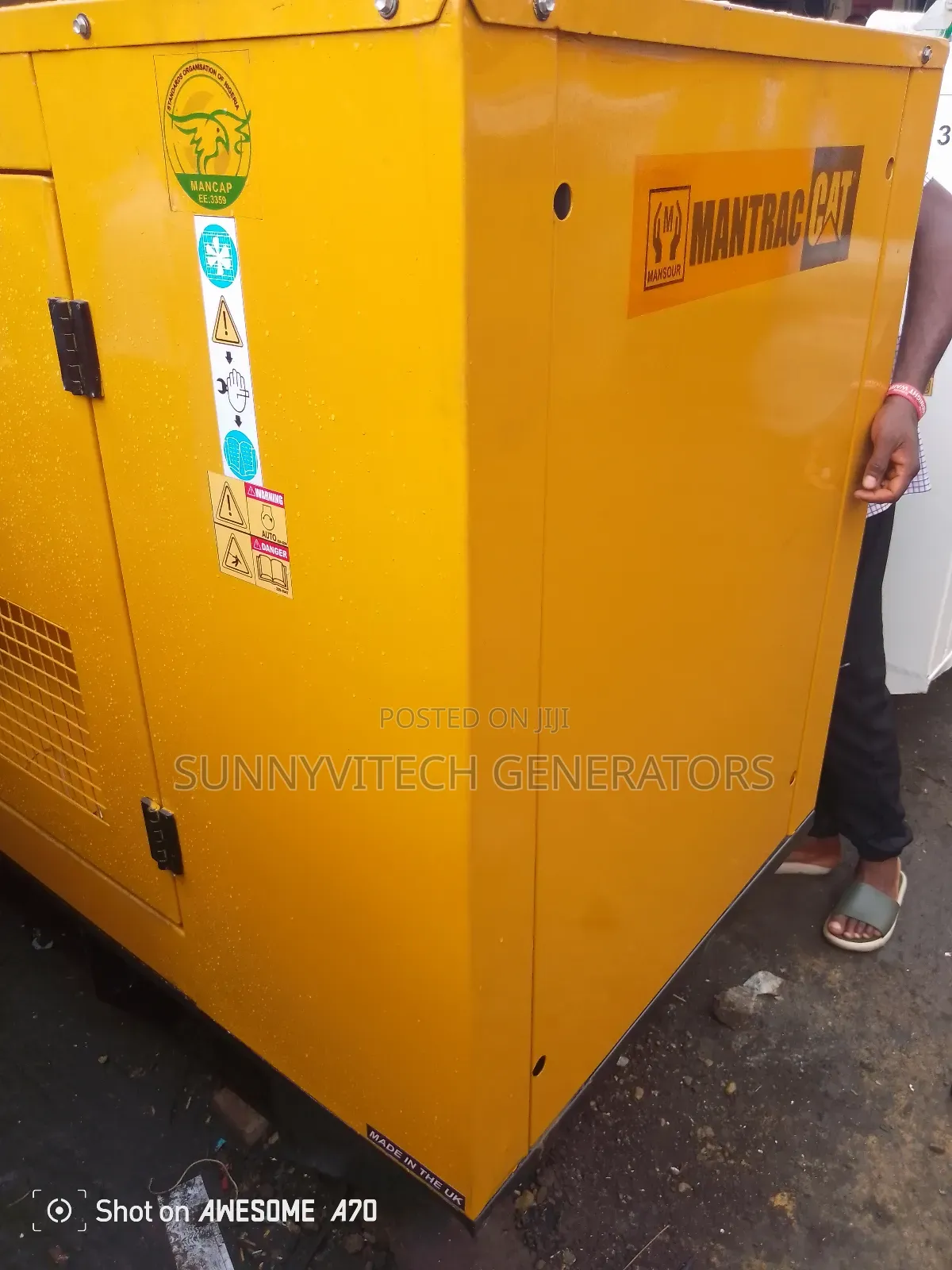 60kva Ecoplus Generator Mantrac Super Silence Almost New One