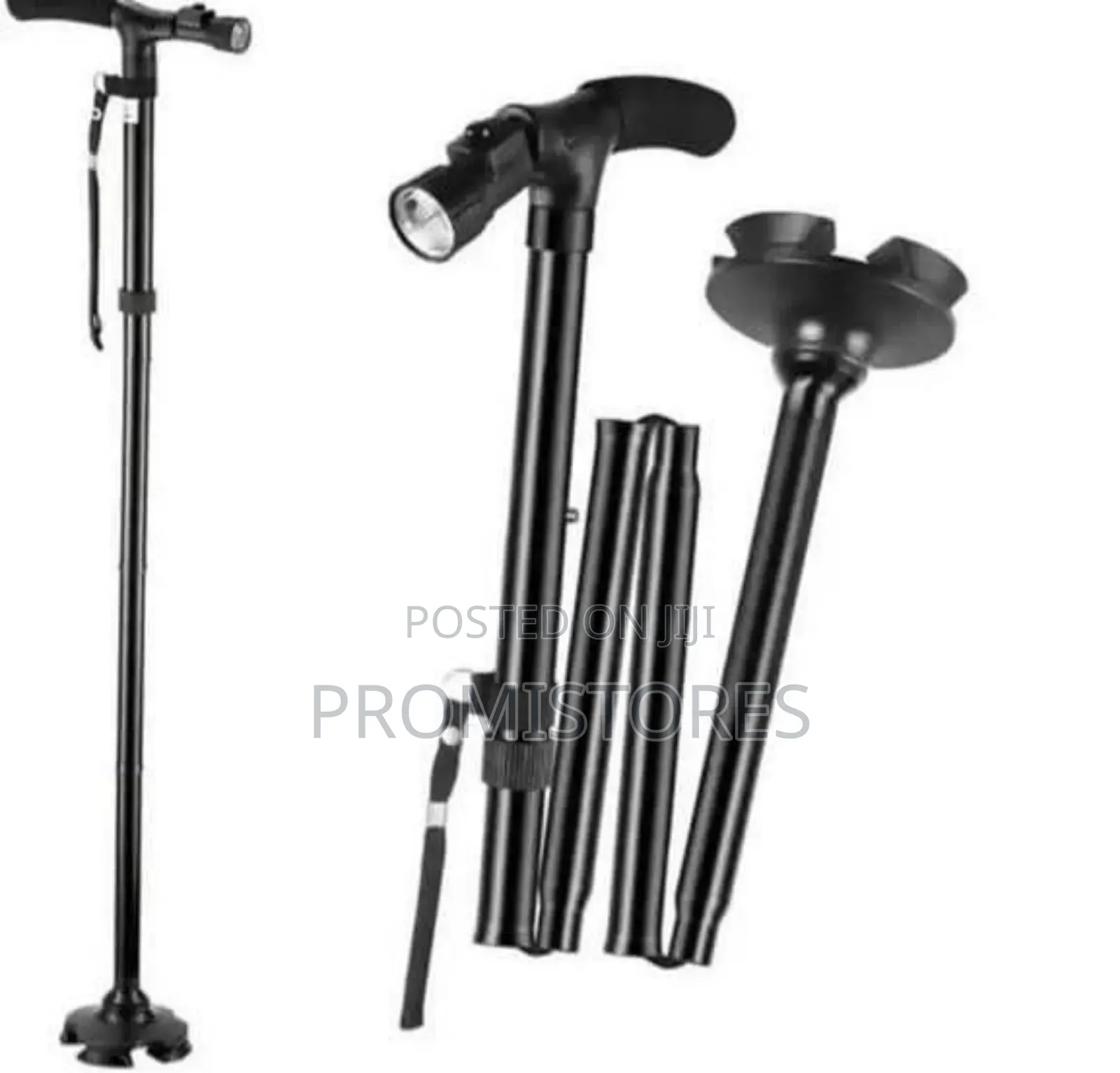 Trusty Cane Working Stick With Torch Light