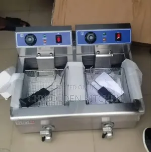 Double Electric Fryer With Tap 20litters