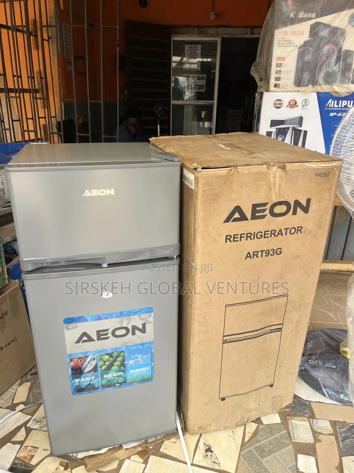 100l Aeon Double Door Refrigerator