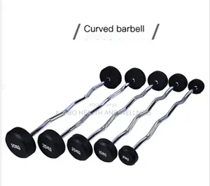 Photo - Weight- Fixed Barbell Rod Set Curve 25kg