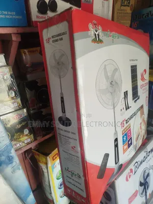 Golden Solar Rechargeable Stand Fan