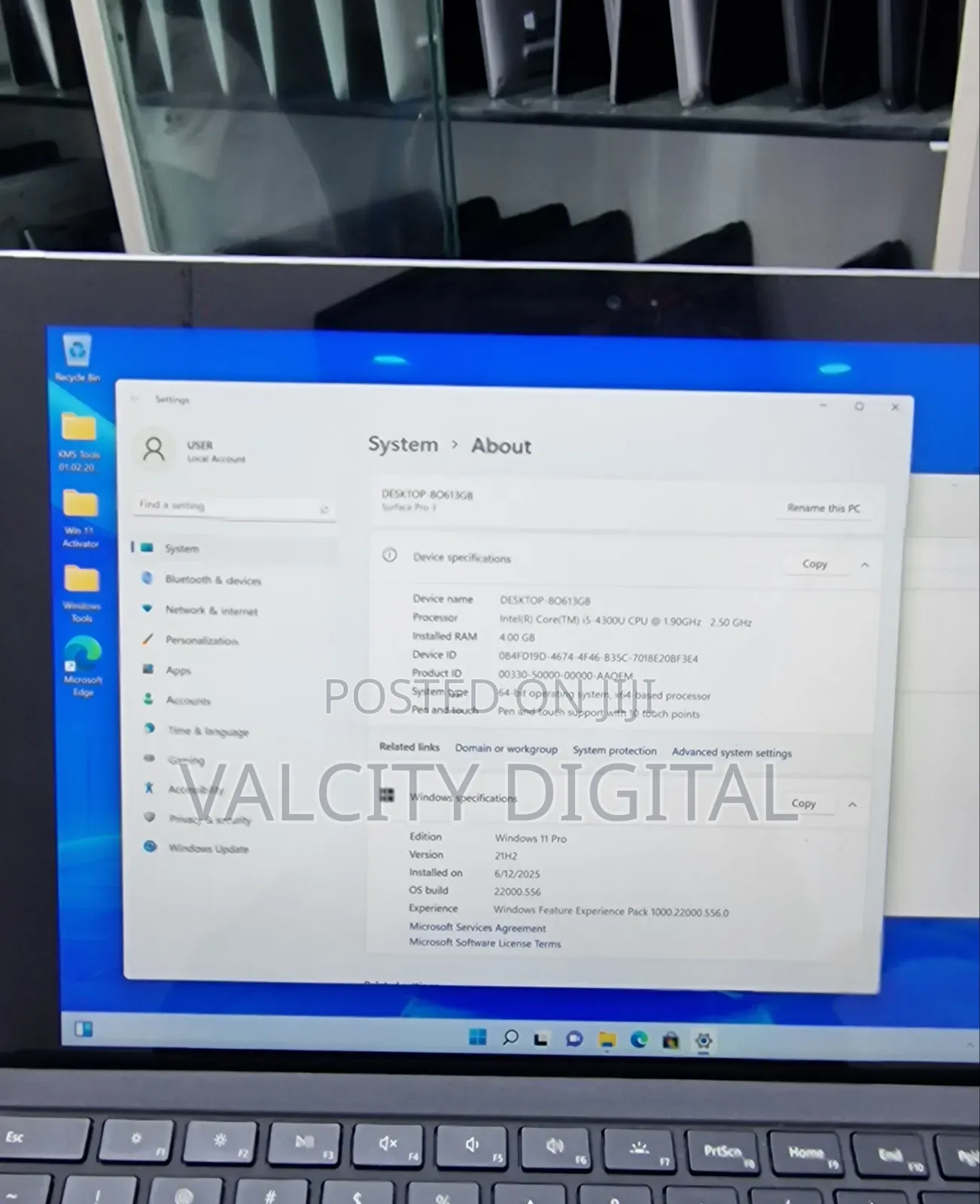 Laptop Microsoft Surface Pro 3 4GB Intel Core i5 SSD 128GB