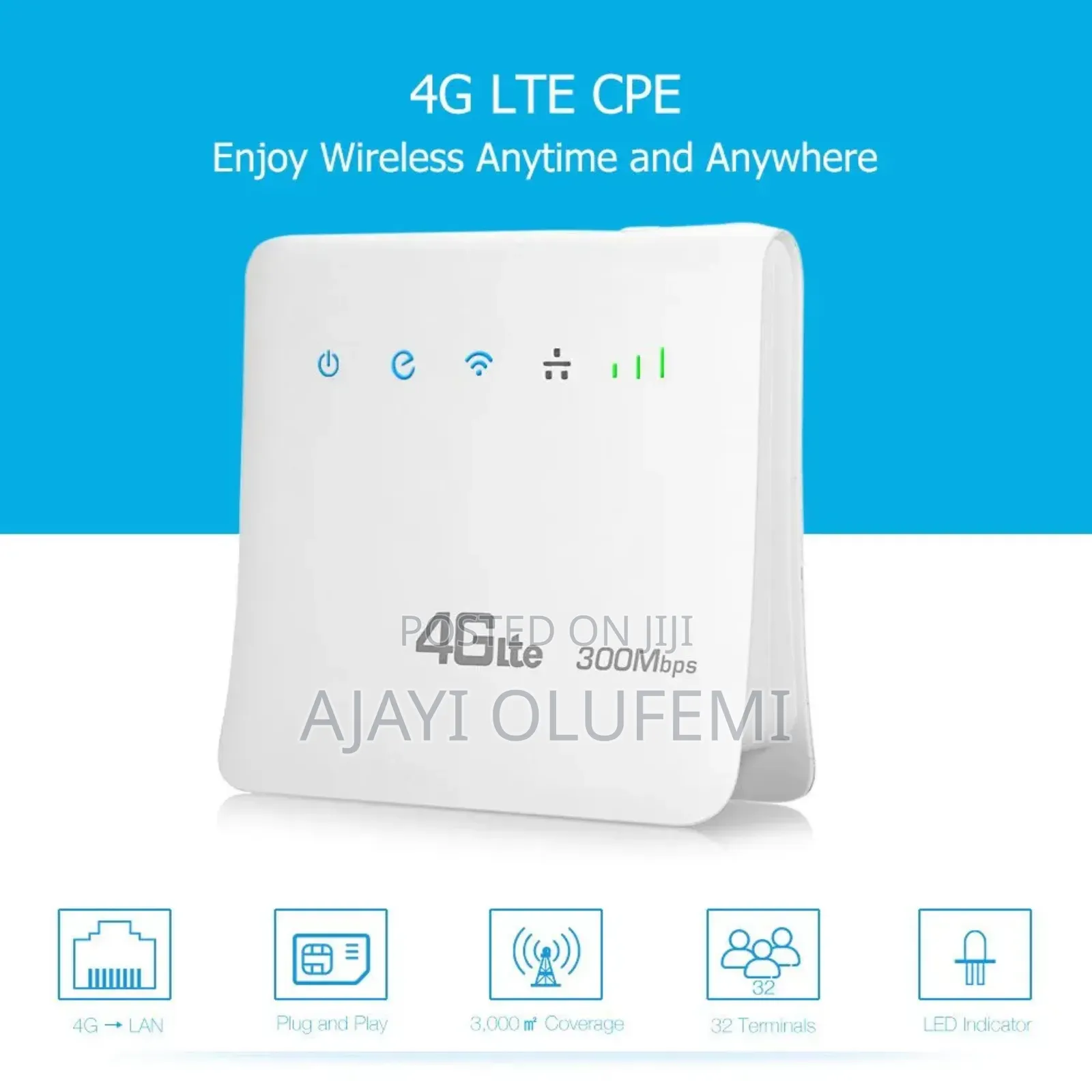 Benton D921 300mbps Wifi Wireless Router 4g Lte.