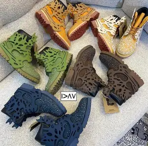 Originally Quality Swarovski & Pearl Luxury Timberland Boot