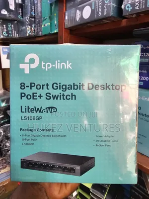 Tp Link 8port Gigabit Desktop Poe+ Switch.