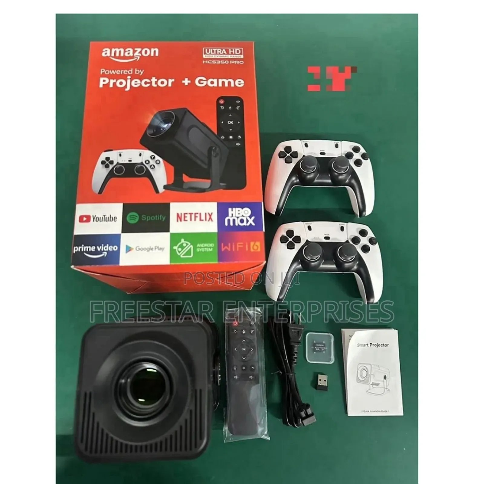 Amazon Android Smart Projector. Amazon Projector Game Pad.
