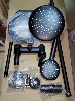 Bathroom Standing Shower Black Coated ; Shower Mixer in Lekki