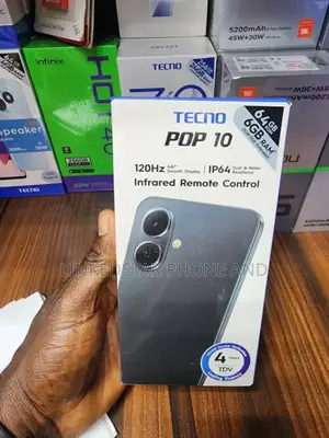 New Tecno Pop 10 64 GB Black