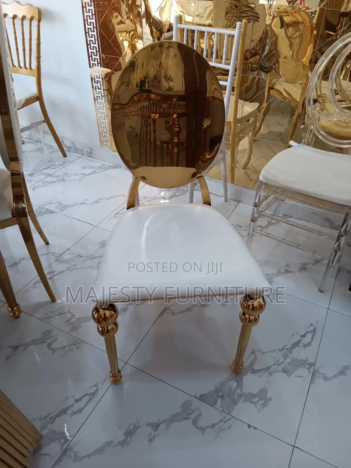 Gold Mirror Chair