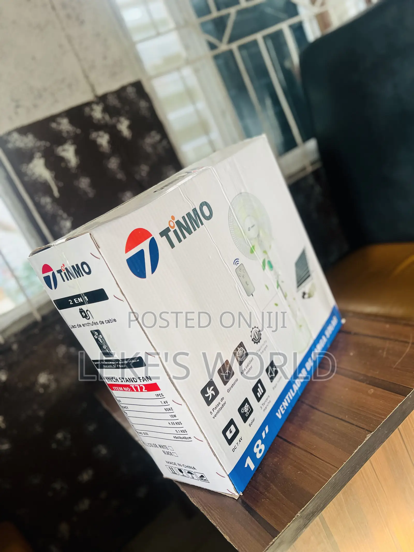 18” Tinmo Rechargeable Fan