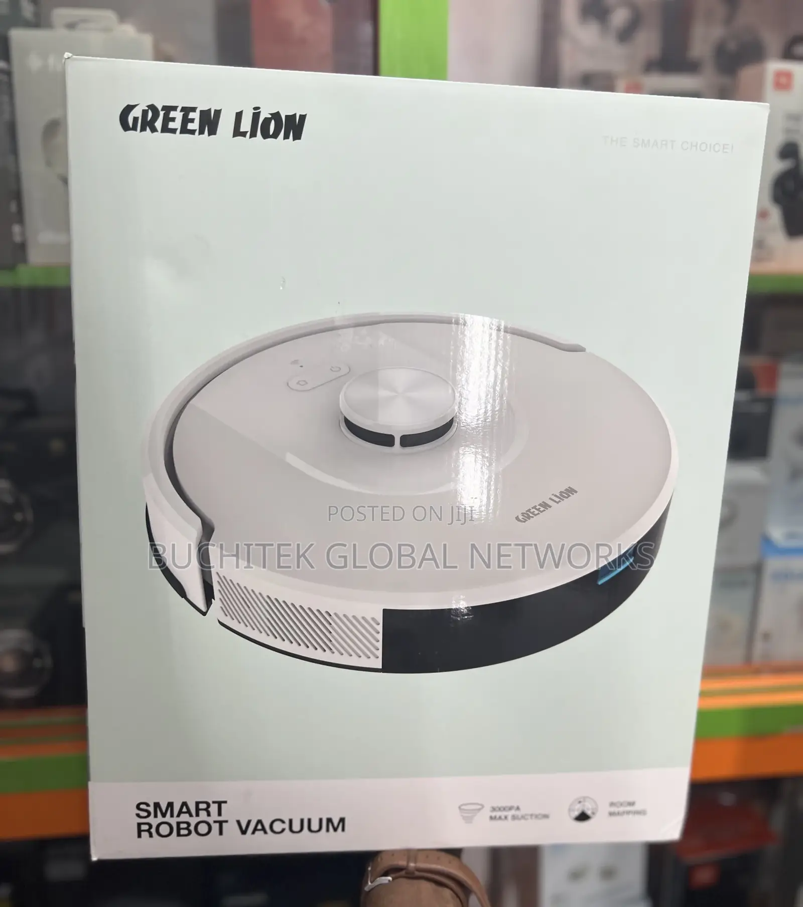 Green Lion Smart Robot Vacuum Cleaner-White.