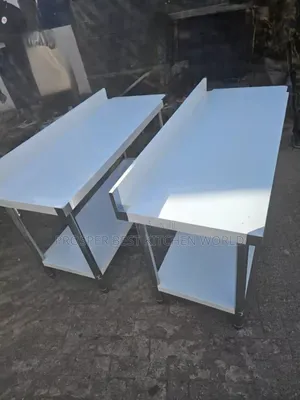 5 Feet Work Table With Back Splash 304 Stainless Steel.