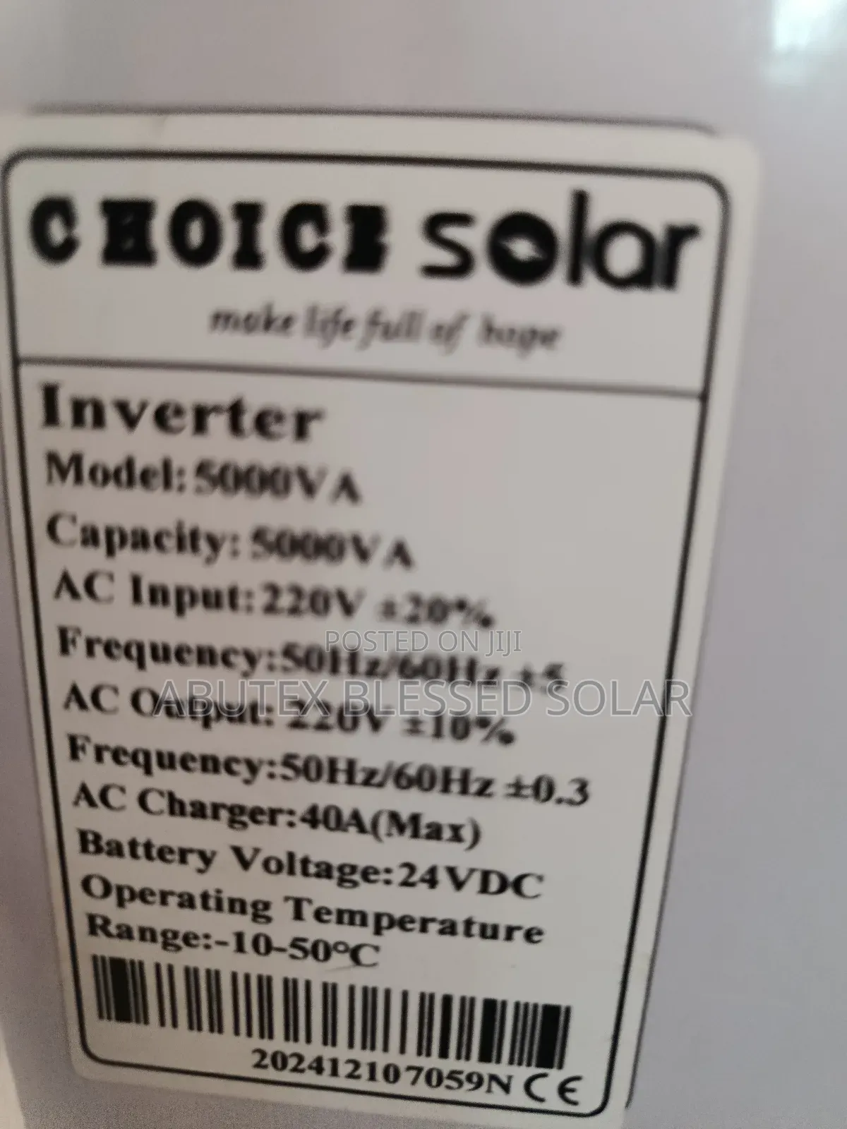 5kva 24v Chioce Solar Inverter