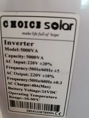 5kva 24v Chioce Solar Inverter