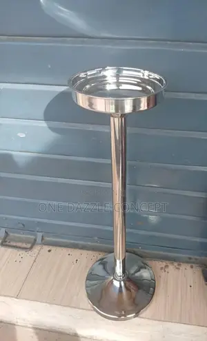 Silver Stainless Steel Wine Stand