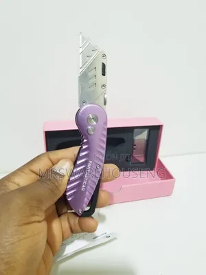 Utility Knife Cutter With Extra Blades, Stainless Steel