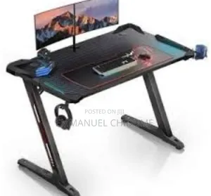 Adjustable Gaming Table With RGB Lights