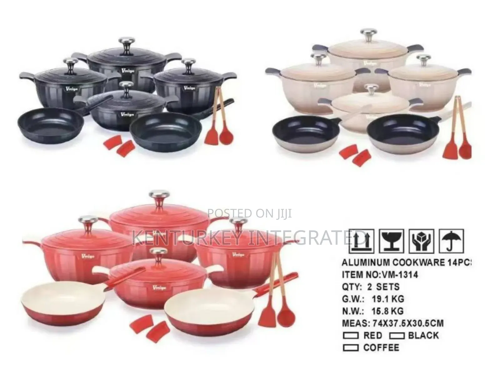 Aluminium Non-Stick Cookware Set 14pcs