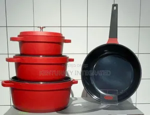 Uakeen 4-Piece Cast Iron Pot Set