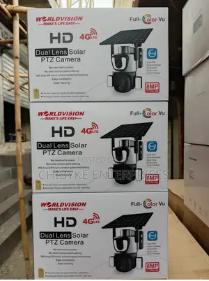 8mp Hd Dual Lens Solar PTZ Camera With Free Sim Card