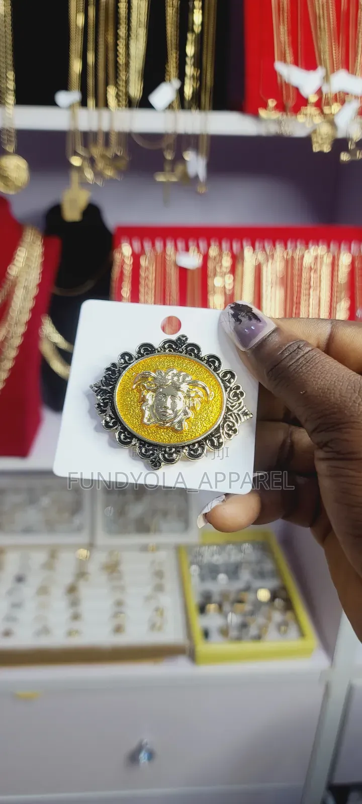 Versace Inspired Brooch
