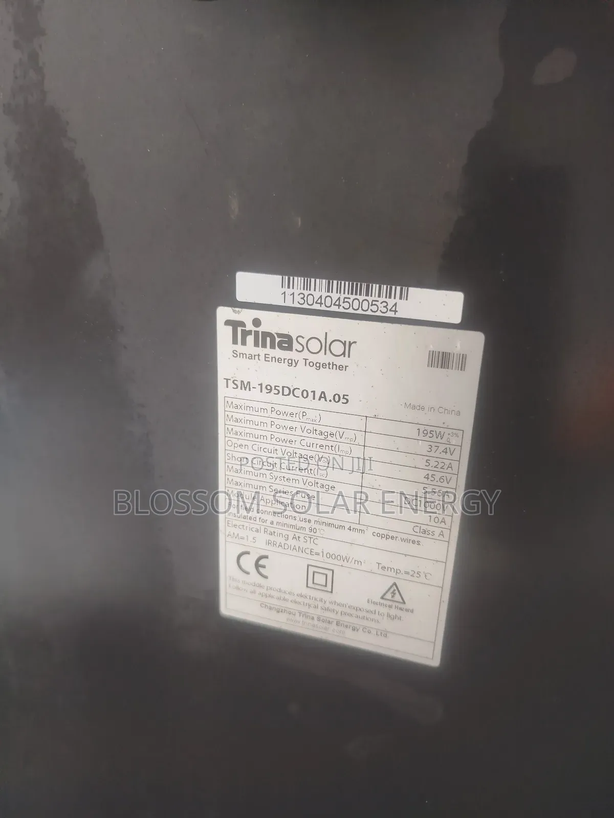 200w Quality Trina Solar All Black Panel