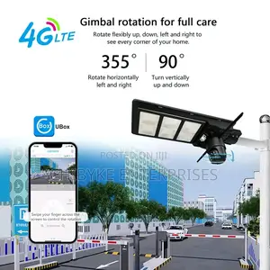 Ubox App 500w Solar Street Light Camera