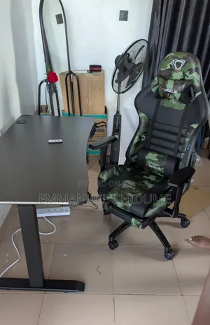 Electric Adjustable Table and Gaming Chair