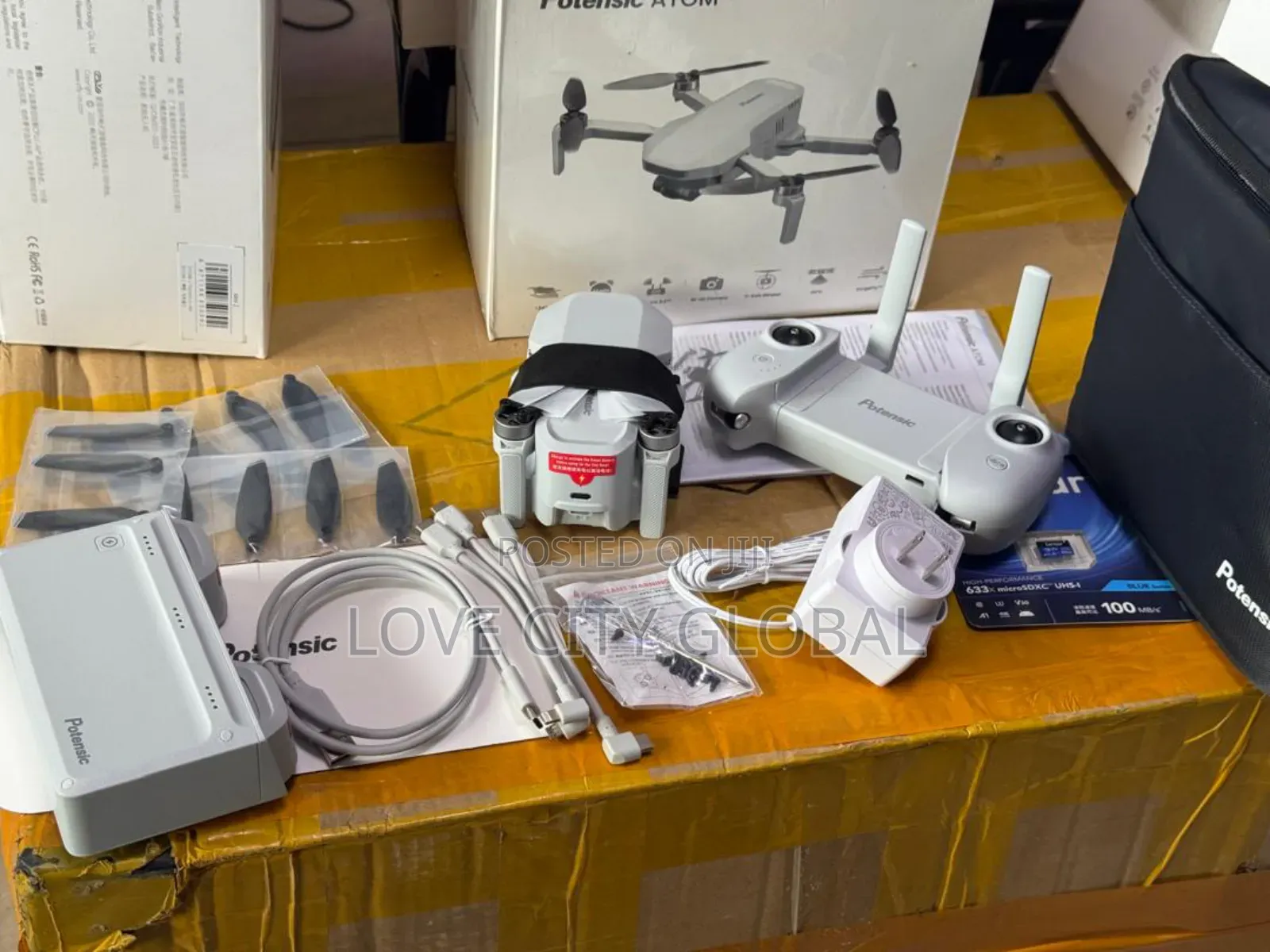 Potensic Atom Drone 3 Batteries GPS Hd 6km Fly More Combo