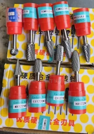 Carrot Stone Shank Carbide Double Cut Rotary Burrs