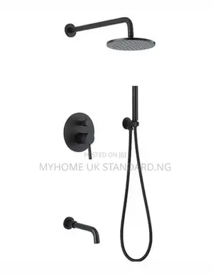 Quality Round Condit Shower Mixer Matte Black