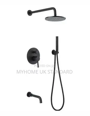 Quality Round Condit Shower Mixer Matte Black