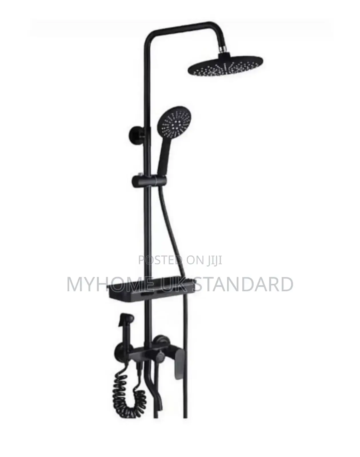 Quality Surface Standing Shower Matte Black