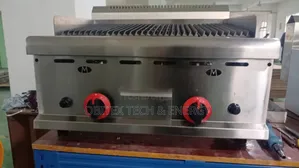 Table Top Gas Lava Rock Grill – Stainless Steel