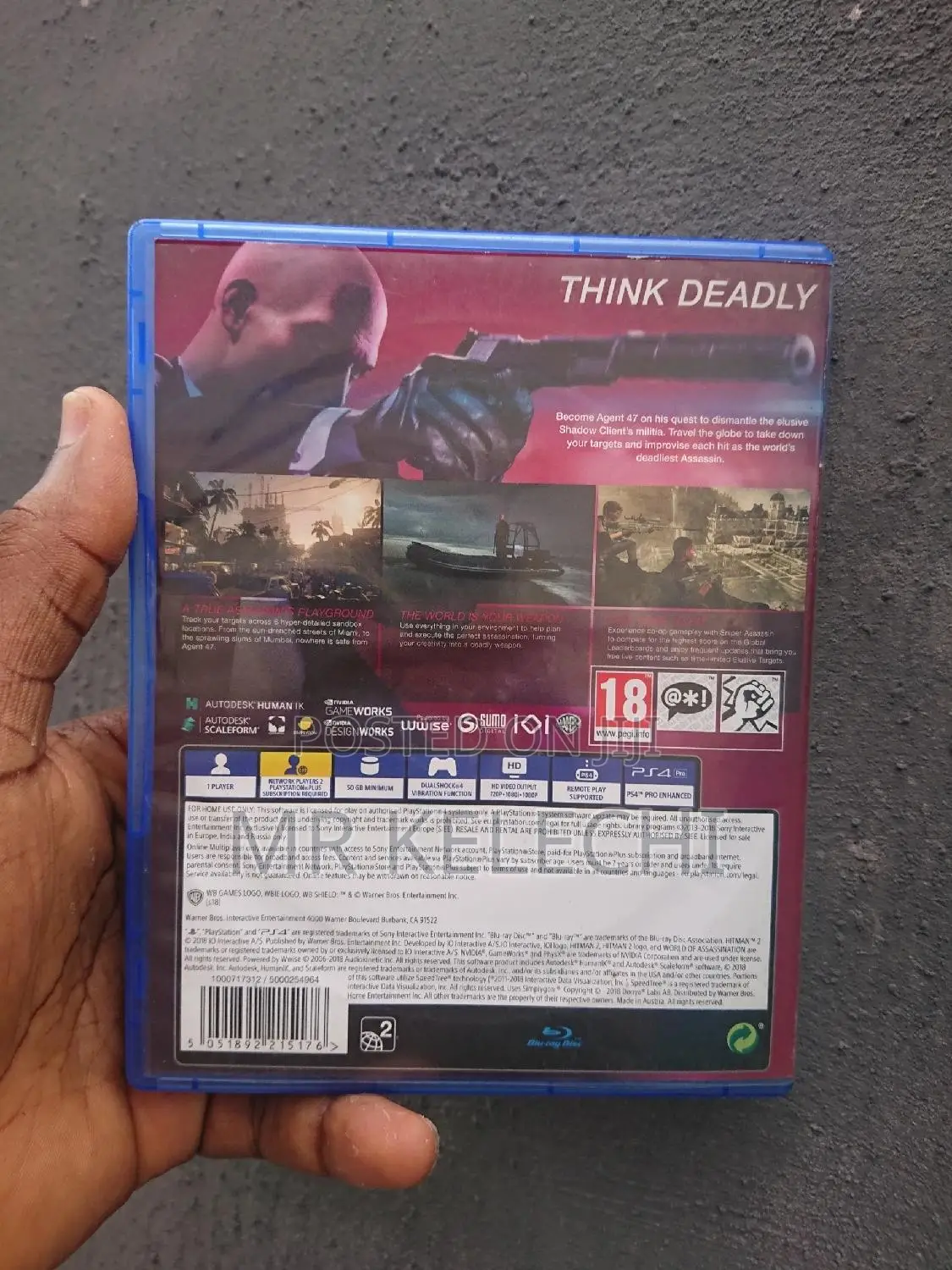 Hitman 2 for Ps4 and Ps5