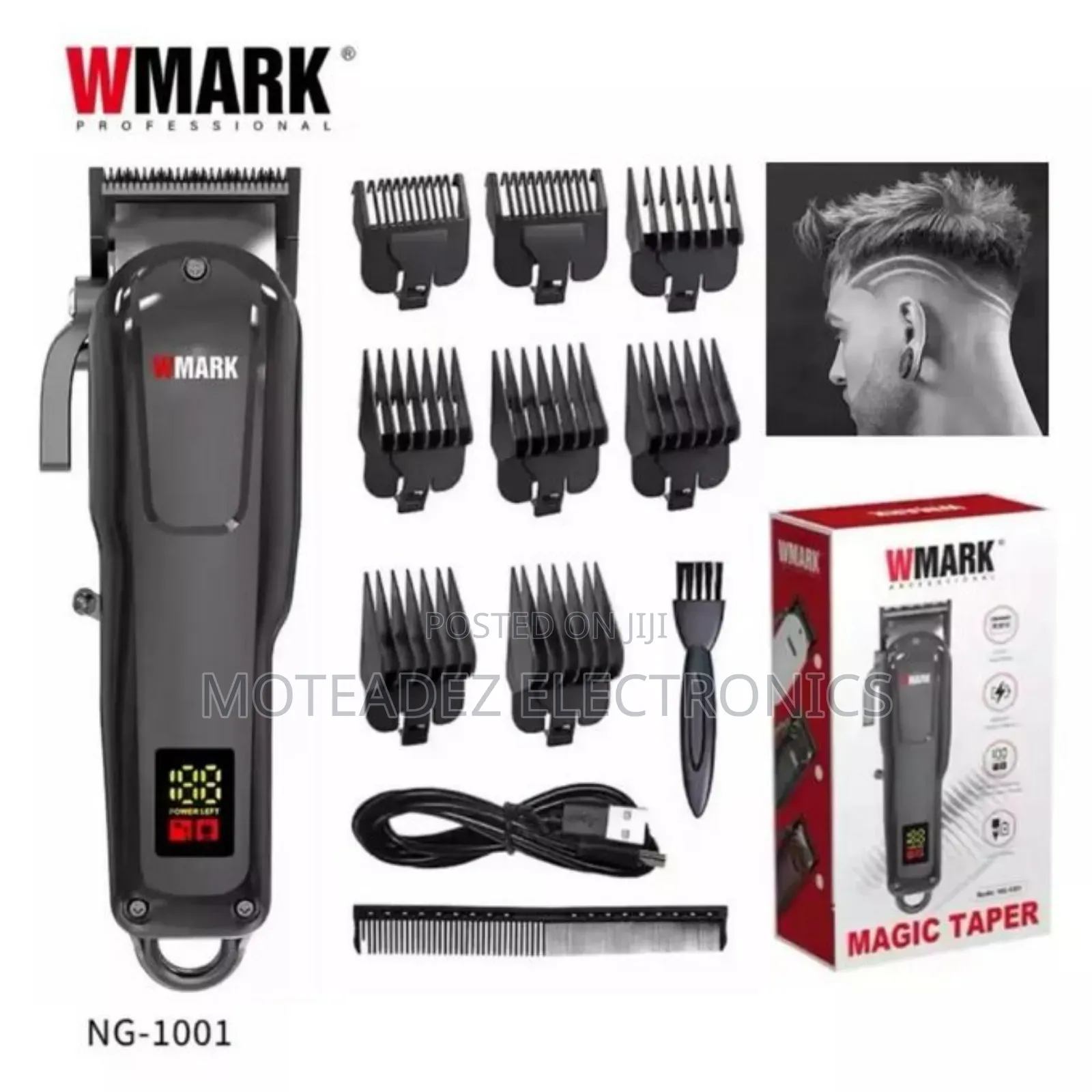 Wmark Magic Taper Rechargeable Cordless Professional Clipper