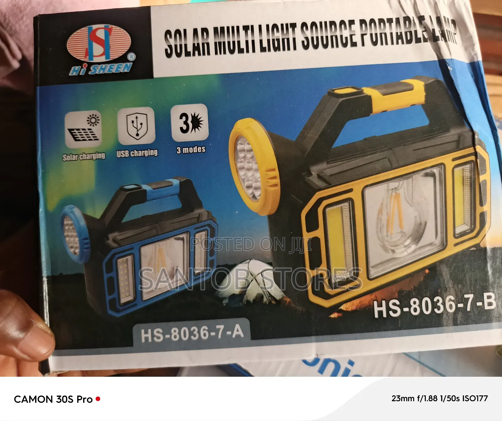 3 Light Modes Solar Lamp