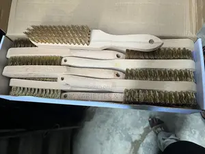 12pcs Brass Steel Wire Hand Brush