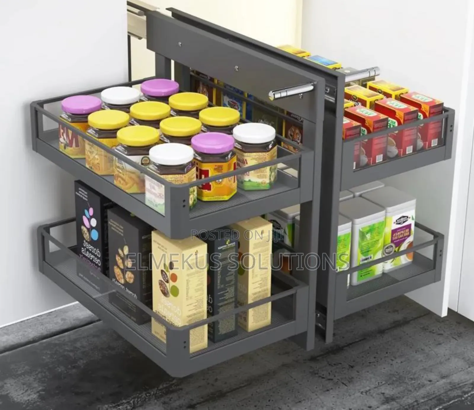 Pullout Side by Side Basket (Glass)