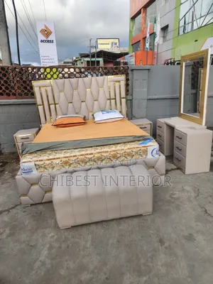 6by6 Complete Set of Leather Bed.